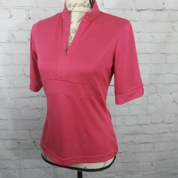 adidas Tops - Adidas Climacool 1/4 Zip Short Sleeve Shirt Sz S